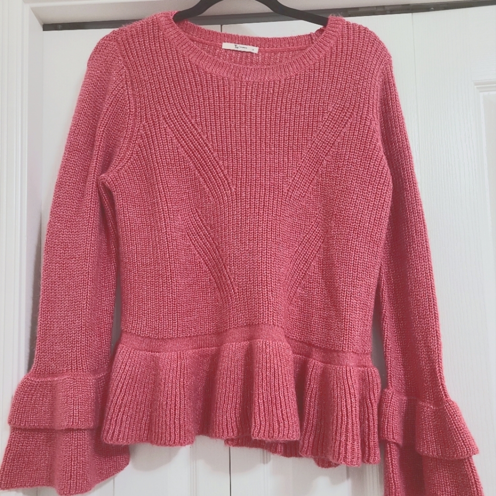 TU pink sweater